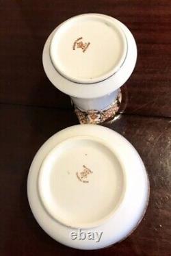 Service à thé et assiettes en porcelaine Roslyn Bone Vintage fabriqué en Angleterre (36 pièces)