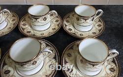 Service de café en porcelaine de style classique WEDGWOOD W1618 vintage pour 6 personnes