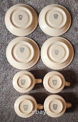 Service de soucoupe et tasse à café/mug de restaurant Vintage Baker's 8 pièces Jac-Tan Jackson China