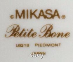 Set 8 Mikasa Chine Piedmont Footed Cup & Saucer Lattice Or Rim Vtg Japon Rare