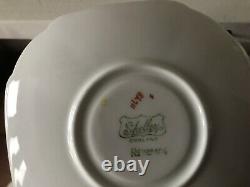 Shelley 11678 Queen Anne Shape Sunrise & Tall Trees Plat Coffee Cup & Saucer Set
