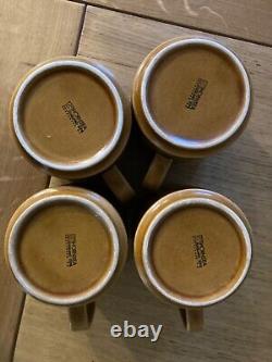 Tasses Hornsea vintage, ensemble de 4