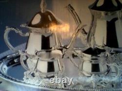 Towle 5 Pièces En Argent Pour Enfants Cafe & Tea Set Vintage 1990's