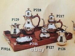 Trouva Ment Très Rare ! John Somers Brazil Vtg Pewter 8 Pc Coffee Tea Set Withwood Tray