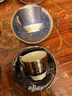 Vintage 12 Tasses 12 Soucoupes En Porcelaine Royale Epiag Set Café