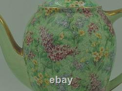 Vintage Empire Chintz Lilac Time Théière / Pot De Café Tea Set Sugar Bowl Creamer