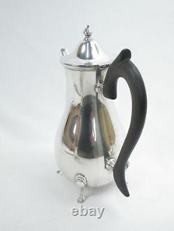 Vintage Georgian Style Sterling Silver Coffee Pot Creamer Sugar Service Ensemble De 3