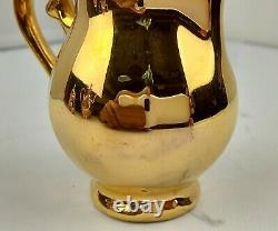 Vintage German Bavaria Gold Plated Fragonard Porcelaine Café/tea Set, 1960's
