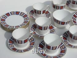 Vintage MID Century Modern Queen Anne Angleterre Bone Chine Tea Coffee 21 Pieces Set