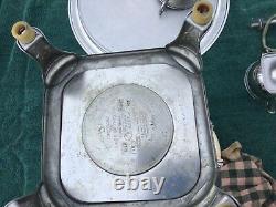 Vintage Manning Bowman & Co Metalware Café Percolateur Électrique / Ensemble De Service Urn