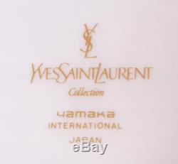 Vintage New Yves Saint Laurent Service À Café Avec Thé En Porcelaine Peinte À La Main Ysl Vaisselle
