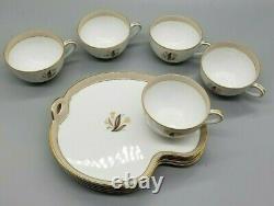 Vintage Noritake Chine Avon 5531 Flower Snack Plate Tea/cup Ensemble De 5