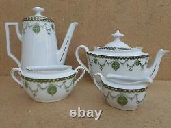 Vintage Old Antique Chine 1920s Café Tea Set Lait Jug Sucre Bowl 4 Items