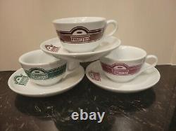 Vintage Palombini Espresso/cafee Cup & Saucer Italie Set Pour 6 -rare