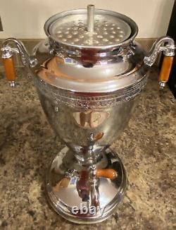Vintage Percolateur De Café Électrique Forman Bros Ny 3 Pc Set Bakelite Art Deco