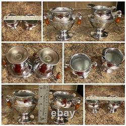 Vintage Percolateur De Café Électrique Forman Bros Ny 3 Pc Set Bakelite Art Deco
