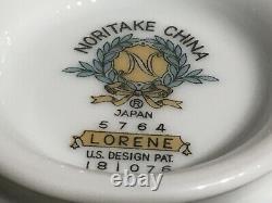 Vintage Rare C. 1953-1964 Japonais Noritake Chine Thé Et Café Set-motif Lorene