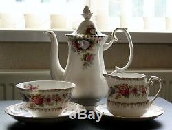 Vintage Royal Grafton Malvern Porcelaine Thé / Café Set 36 Pièces