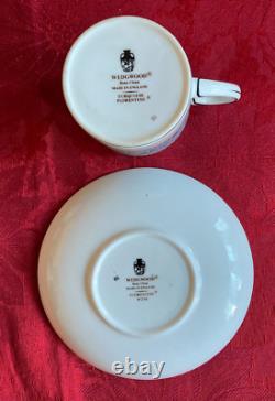 Vintage Set De Huit Tasses À Café Et Sauces Wedgwood Demitasse