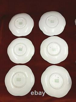 Vintage Shelley Rose & Red Daisy 6 Pièces Set De Café Tasses Soucoupes Pot Pot