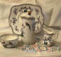 Vintage Tuscan Plant China 40 Piece Tea - Coffee Set, Bird Of Paradise