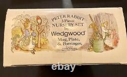 Vintage Wedgwood Miniature Peter Rabbit 13 Pc Tea & Coffee Set Livraison Gratuite