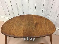 Vtg Set Of MID Century Ercol Pebble Solid Elm Tables Cafés Danois Astro Danois