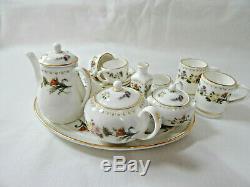 Wedgwood Miniature Tea Set Café Mirabelle 18 Pcs Porcelaine Chine Vintage